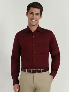 Allen Solly Sport Men Classic Spread Collar Solid Cotton Formal Shirt