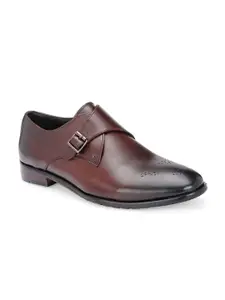 Harrykson London Men Formal Monk Shoes Italian Leather Single FormalShoe