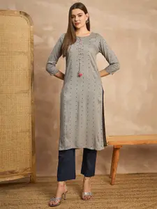 all about you Women Polka Dot Printed Kurta