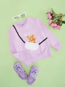 Pantaloons Junior Girls Graphic Printed Sweatshirt