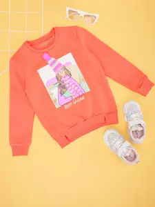 Pantaloons Junior Girls Graphic Printed Sweatshirt