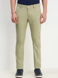 Allen Solly Men Solid Regular Fit Slim Fit Trousers