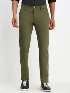 Allen Solly Men Solid Mid-Rise Regular Fit Trousers