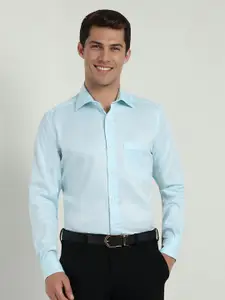 Allen Solly Sport Men Classic Geometric Printed Pure Cotton Formal Shirt