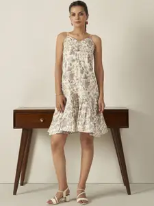 Anouk Women Floral Printed A-Line Dress