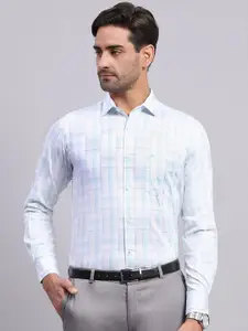 Monte Carlo Men Spread Collar Abstract Printed Cotton Casual Shirt
