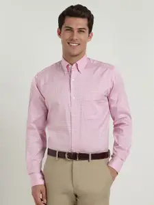 Allen Solly Sport Men Classic Button-Down Collar Checked Cotton Formal Shirt