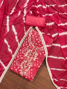 ASISA Ethnic Motifs Embroidered Beads and Stones Unstitched Dress Material