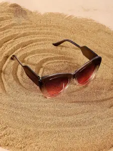 HAUTE SAUCE by  Campus Sutra HAUTE SAUCE by Campus Sutra Women Cateye Sunglasses with Polarised Lens AW24_HSSG2705