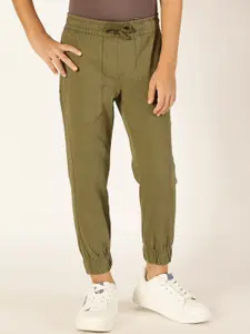 French Connection Boys Smart Easy Wash Joggers Mid-Rise Trousers