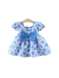 StyleCast x Revolte  Girl Ethnic Motifs Print A-Line Mini Dress