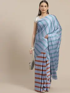 Anouk Striped Satin Saree