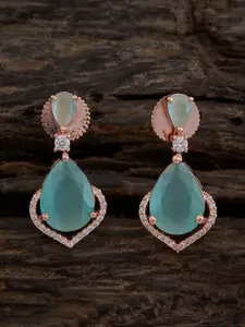 Kushal's Fashion Jewellery Rose Gold Plated Cubic Zirconia Embellished Bridal Finger Ring