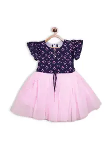 BAESD Print Peplum Dress