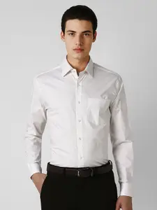 Van Heusen Men Spread Collar Floral Printed Cotton Formal Shirt