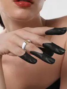 SOHI Gold Plated Adjustable Finger Ring