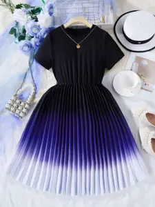 BAESD Print Fit & Flare Midi Dress