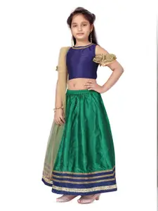 BAESD Girls Ready to Wear Silk Lehenga & Blouse With Dupatta