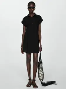 MANGO Shirt Style Mini Dress