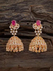 Kushal's Fashion Jewellery Gold-Embellished Bridal Contemporary Cubic Zirconia Pendant