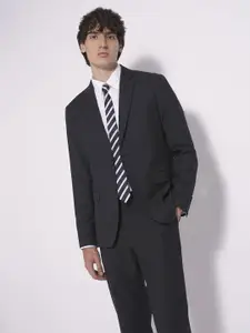 SELECTED Men Spread Collar Solid Cotton Slim Fit Formal Shirt