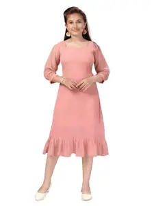 BAESD Georgette Fit & Flare Midi Dress