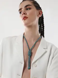 SOHI The Jingle Sautoir Stones Studded Necklace