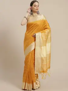 Anouk Checked Zari Silk Blend Saree