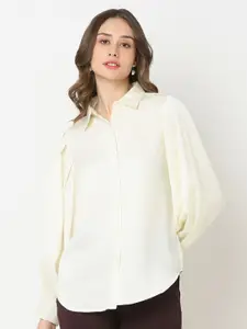 NOT SO PINK Women New Spread Collar Solid Casual Shirt