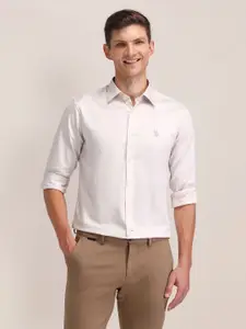 U.S. Polo Assn. Men Classic Cutaway Collar Solid Cotton Formal Shirt