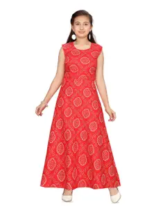 BAESD Ethnic Motifs Print Maxi Dress