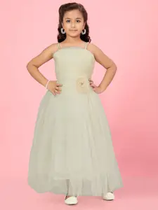 BAESD Net Fit & Flare Maxi Dress