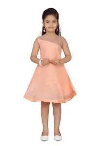 BAESD Net Fit & Flare Dress