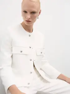 MANGO Buttoned Tailored Blazer