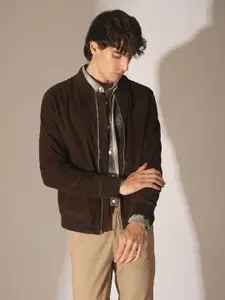 SELECTED Men Spread Collar Checked Cotton Slim Fit Casual Shirt