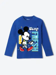 YK Disney Boys Graphic Printed Round Neck Pure Cotton T-shirt