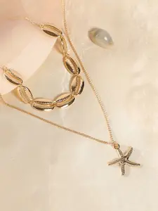 SOHI The Bahamas Gold-Plated Layered Necklace