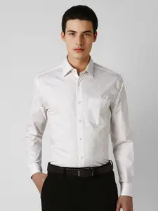 Van Heusen Men Spread Collar Floral Printed Cotton Formal Shirt