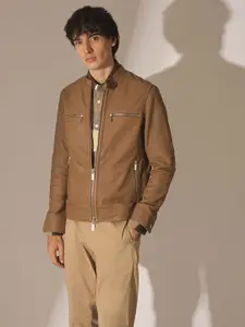 SELECTED Men Spread Collar Checked Cotton Slim Fit Casual Shirt