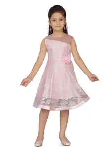 BAESD Net Fit & Flare Dress