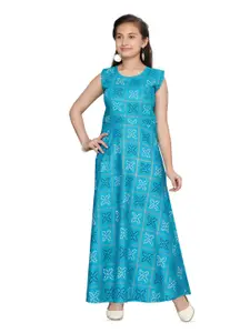 BAESD Ethnic Motifs Print Maxi Dress
