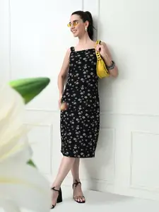 IUGA Floral Bodycon Midi Dress