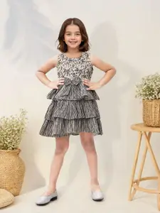 Toonyport Girls Print Fit & Flare Dress