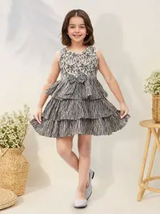 Toonyport Girls Animal Printed Fit & Flare Dress