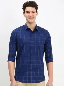 Allen Solly Men Checked Cotton Slim Fit Casual Shirt