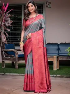 Anouk Floral Zari Kanjeevaram Saree