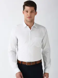 Peter England Men Regular Fit Micro Ditsy Printed Formal Shirt