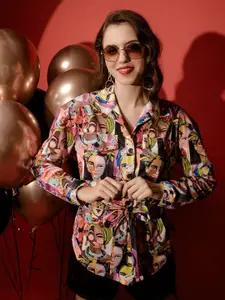 TANDUL Women Standard Graphic Printed Casual Shirt