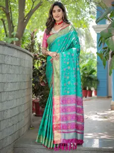 Anouk Ethnic Motifs Zari Silk Kanjeevaram Saree