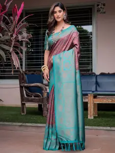 Anouk Ethnic Motifs Woven Design Zari Kanjeevaram Saree